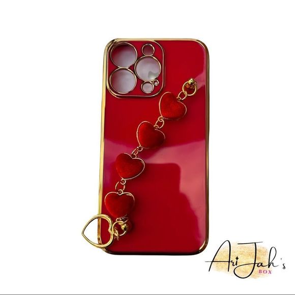 Velvet Heart Wristband Soft TPU Case iPhone 13 mini, 13, 13 Pro, 13 Pro Max - Picture 6 of 6